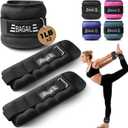 BAGAIL Ankle Wrist Weights for Women & Men, One Pair of 1/2/4/6/8/10 LBS Wearable Leg Arm Weights with Sleek Design & Secure Fit for Walking, Running, Pilates, Home Fitness & Physical Therapy (Black)