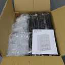 Portable Closet Wardrobe for Small Room, 35-Inch Clothing Organizer Storage Rack with 2 Clothes Hanging Rods and 4 Shelves, Non-Woven Fabric Cover, Grey