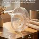 Wearable Breast Pump,Hands-Free Wireless Electric Pump with App-Controlled 5 Modes,15 Adjustable Intensity Settings Lightweight for Office/Driving/Sleeping with 17/19/21 Flange