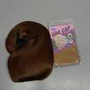 Onpep Auburn Bob Wigs with Bangs for Women Short Straight Shoulder Length Heat Resistant Synthetic Wig Light Golden Brown Natural Looking for Daily Cosplay Party