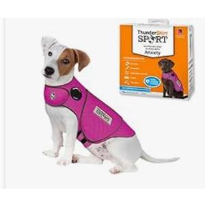 AOOLMOL Dog Anxiety Vest and Shirt, Skin-Friendly Calming Shirt - Thunder Jacket for Pet Vet Visits - Dog Jacket for Thunder, Fireworks, Anti Anxiety Vest for Pet Without Medicine & Training, XS