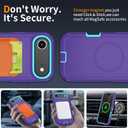 Case Compatible with iPhone 17 Air Case Heavy Duty Shockproof 3-Layer Full-Body Protection Rugged Cover [Compatible with Magsafe] (Purple)