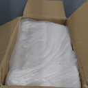 GREENSTELL Small Vanity Stool Chair with Storage and Folding Back, 13.4" x 15" x 30" Square Faux Fur Soft Ottoman, 4 Metal Legs with Anti-Slip Feet, Furry Padded Seat for Makeup, Bedroom, White