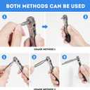 Right Angle Screwdriver,42 PCS 1/4 Mini Ratchet Set,90 Degree Offset Ratcheting Wrench,Hex/Torx/Slotted/Phillips Magnetic Bits,Stocking Stuffers for Men&Women