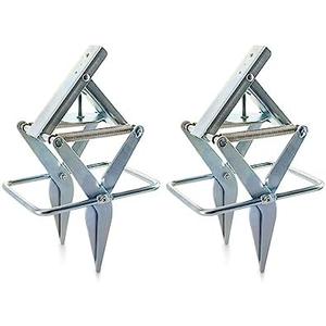 QWORK Mole Trap, 2 Pack Mole Killer, Gopher Trap, Mole Worms, Trapping Set