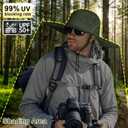 Cooltto L/XL/XXL Wide Brim Sun Hat UPF 50+, Waterproof & Breathable for Men, Women - for Fishing, Hiking, Camping & Traveling