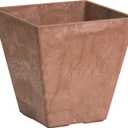 Novelty Artstone 35069 Ella Square Planter, Rust 6"