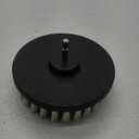 Drill Brush 5 inch Soft Bristle White Quick Change Shaft