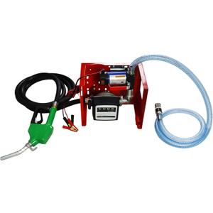 Electric Diesel Transfer Pump Kit - 110V, 175W, 12 GPM Electric Fuel Transfer Pump With Automatic Nozzle, Mechanical Fuel Meter, 13 Feet Dispensing Hose and 6.6 Feet Suction Hose