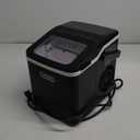 ICEMAN Dual-Size Ice Maker Countertop - Portable Ice Machine, Large and Small Ice Machine Maker with Self Cleaning, 9 Cubes in 7 Mins, 22lbs/24hrs, for Home, Kitchen, Office, Party, Ice Scoop Included