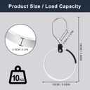 2 x Multipurpose Hat Rack for Closet, Baseball Cap Organizer 1 Pack Hat Holder, Aluminum Alloy Closet Hangers for Tie Belt Purses Space Saver