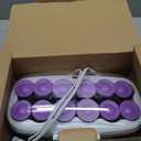 Conair Hot Rollers for Long, Medium & Short Hair, 12 Ceramic Flocked 1-Inch and 1-Inch Heated Hair Rollers with Clips, Hot Curlers for Women, Volume & Curls