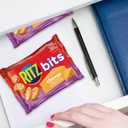 RITZ Bits Cheese Sandwich Crackers, Lunch Snacks for Kids and Adults, 10 Snack Packs (EXP 11/03/26)
