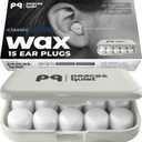 Peace&Quiet PQ Wax Ear Plugs for Sleeping, Swimming - 15 Soft Noise Cancelling Silicone Gel Wax Earplugs for Sleep and Swimmers, Ear Protection with Sound Blocking Level of 32 Db (15-Pillows)