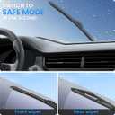 ANIKLUIM Windshield Wiper Blades for Ford Edge 2007-20143 PACK)
