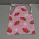 Kidcube for iPad 5th/6th Generation Case, for iPad Air 1st/2nd Gen, for iPad Pro 9.7 Inch Case Women Girls Cute Folio Cover with Pencil Holder Girly Strawberry Design Rotating Stand Cases 2018/2017