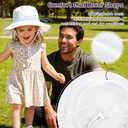 Zando 2 Pack UPF 50+ Kids Sun Hat Baby Beach Bucket Hats for Summer Swim (XS)