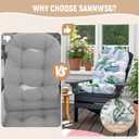 Sannwsg Adirondack Chair Cushion, Rocking Chair Cushions, High Back Patio Cushions, Thickened Weather Resistant Patio Cushion with 6 Ties, Non Slip Fade & Waterproof