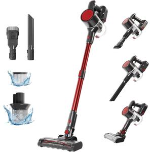 NEWBULIG Cordless Vacuum Cleaner, Lightweight Stick Vacuum for Home with Anti-Tangle and LED Lights, Powerful Rechargeable Wireless Cleaners for Hardwood Floors Carpet Pet Hair