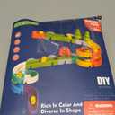 38 PCS Duck Slide Toys, Bath Toys for Kids Ages 4-8, DIY Building Kit for Ages 5-7, Bathtub Time Birthday Gifts for Toddler 3 + Year Old