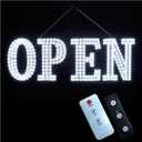 40"x14" Extra Large LED Open Signs for Business with Remote Controlled, 10 Levels Brightness Adjustable Unique Design Super Bright with Chain, High Visibility for Stores Bar Hotel Retail Shop Salon