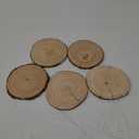 10pcs Wood Slices 4-4.7 inch Unfinished Natural with Tree Barks Large Wood Circle Coaster Craft Rustic Wedding Centerpiece Decor Disc Ornaments DIY Woodland Projects Table Chargers