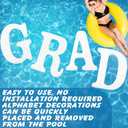 Arrowbash Large Grad Prom 2026 Floating Letters 20 x 15 Inch Pool EVA Foam Letters 2026 Graduation Pool Party Decorations Congrats Party Decor