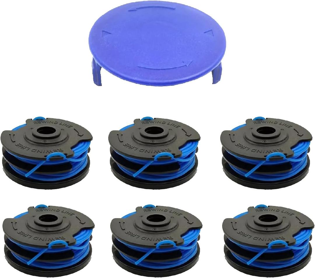 KST 120X-06 Replacement SpoolCompatible Kobalt Weed Eaterfor Kobalt KST 120X Trimmer Spool,for Kobalt Weed Eater String (6 Spools+1 Caps)