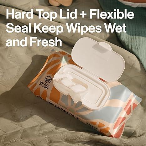 The Honest Company Hypoallergenic Multi-Use Baby Wipes for Sensitive Skin, Sunburst, 72 Count