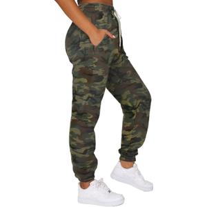 Waitfairy Sweatpants Women - Joggers for Women High Waist Baggy Sweat Pants for Womens Joggers with Pockets (X-Large, Dark Camouflage)
