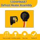 𝑼𝑷𝑮𝑹𝑨𝑫𝑬𝑫 5304496687 Defrost Heater Assembly, Compatible With Frigidaire Refrigerator Crosley, Kenmore and Gibson, Replaces 216740000, 297216200, 297216201, 297216202, 297348701, 5304502829