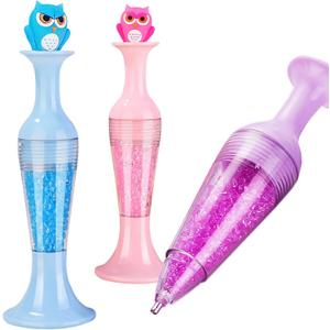 3 PCS Diamond Art Pens,Diamond Painting Pens Tools,Flower Pot Shaped Point Drill Pen,Bead Dot Tools Art Accessories,DIY mobile phone Kits and Nail Accessories (Owl version)