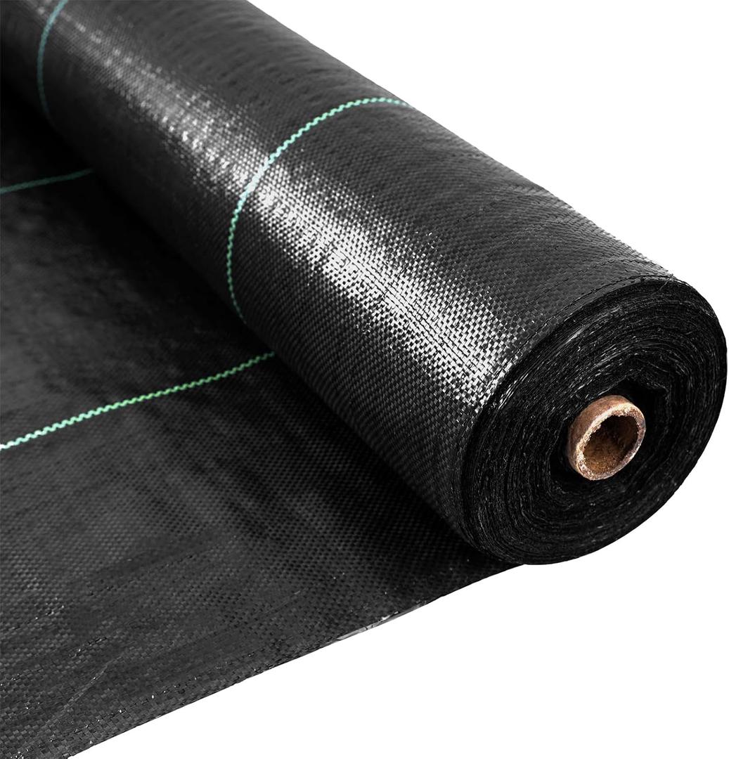EXTRAEASY 6ft x 300ft Weed Barrier Fabric, Heavy Duty Landscape Fabric, 3.2oz Weed Control Fabric, Tear-Resistant Weed Blocker Ground Cover for Garden, Gravel, Driveway, Flower Bed