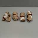 SearchI Stretch Dining Chair Seat Covers Set of 4, Soft Removable Washable Seat Cover for Dining Chairs, Dining Room Chair Cover Protector (Rear-Covered, Beige)