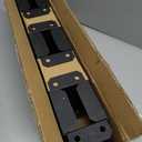 5PCS 4x4Inch Post Base,Inner Size 3.6 X 3.6 Inch Heavy Duty Post Bracket with Expansion Bolts and Screw, Coated Metal Fence Post Anchor for Wood Deck Support Post (5PCS)