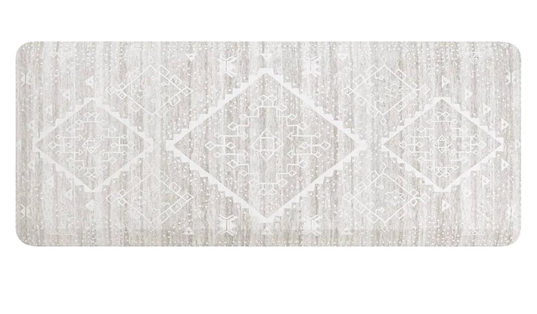 House of Noa Nama Standing Mat – Anti-Fatigue Cushioned Kitchen Mats for Floor | Ergonomic Bounce-Back Foam Kitchen Mats | Anti-Fatigue Mats for Kitchen & Standing | Ula Driftwood | 22"x54"