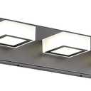 Ralbay Modern Black 5 Lights Adjustable Acrylic Lights Fixtures LED Matte Black Bathroom Vanity Lights Over Mirror(Natural White Light) (34 inch, Black-Natural Light)