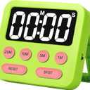 Pomodoro Timer for Kids, Productivity Timer with Loud Alarm, Digital Timers for Classroom, Suitable for ADHD Study Kitchen Work 1Pcs-Green