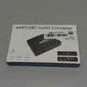 HDMI eARC ARC Audio Extractor;KSRplayer 192Khz eARC to RCA Audio Converter Digital to Analog Adapter, R/L Optical, 3.5mm Audio TV Adapter for DTS Dolby Atoms AC3 LPCM Fiber AY128