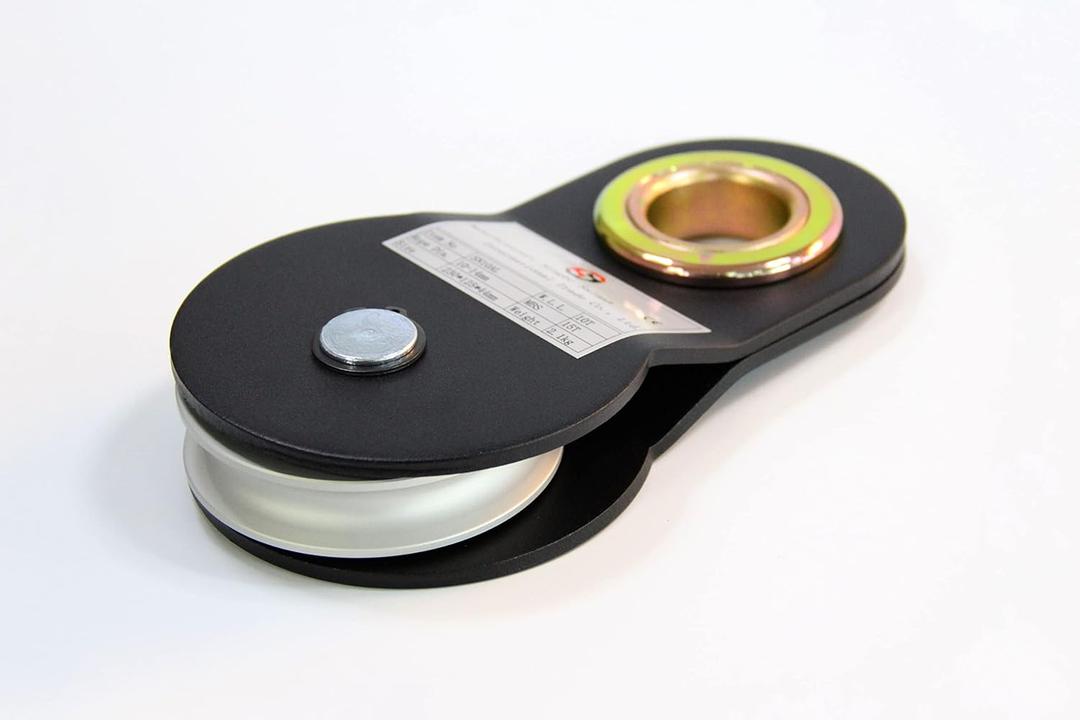 SALMAN 10 Ton Aluminum Wheel Snatch Block with Steel Sheath Pulley Blocks 22000 LBS Capacity Offroad Recovery Winch Accessory