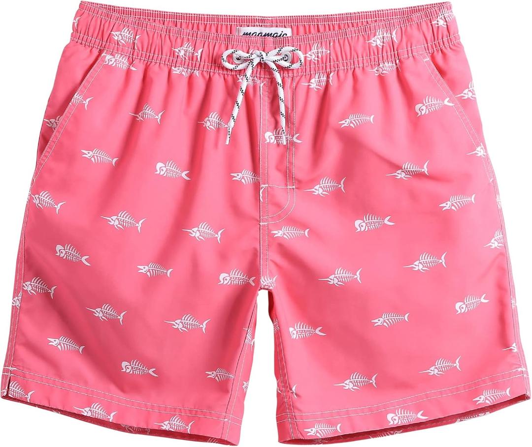 maamgic Mens Slim Fit Swim Shorts Swim Trunks 7 inch Quick Dry Mens Bathing Suits with Mesh Lining (Medium, Fishbone Pink) maamgic Mens Slim Fit Swim Shorts Swim Trunks 7 inch Quick Dry Mens Bathing Suits with Mesh Lining (Medium, Fishbone Pink)