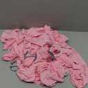 JFDYDM 50 Pack Hot Pink Chair Sashes, Spandex Chair Bands Bows for Wedding Party Birthday Baby Shower Decor, Hot Pink Sashes for Chairs Banquet Events Decoration