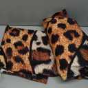 Cinbloo Brown Wild Animals Print Curtains 42Wx63H Inch Rod Pocket Modern Wildlife Cheetah Skin Pattern Powerful Wild Safari Art Printed Women Men Living Room Bedroom Window Drapes Treatment 2 Panels