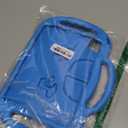 LTROP Kids Case for iPad 5th/6th Generation (9.7 Inch, 2017/2018), Air 1 & Air 2 & Pro 9.7" Case with Shoulder Strap Handle Stand, Blue