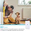 Power Gear Single Toggle Screwless Wall Plate Cover, 4.75" H x 2.9 L, Outlet Covers Wall Plate, Light Switch Cover Plate, Switch Plates and Outlet Covers, Outlet Cover Plate, UL Listed, 10 PK, 70652