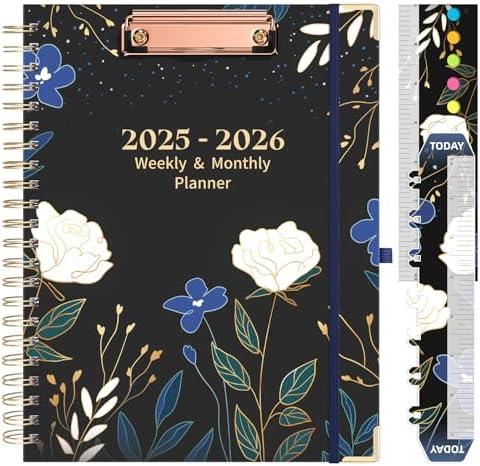 Eyrozill 2025-2026 Academic Planner, 8.5"x11", Weekly & Monthly Student Agenda with Stickers, Hardcover & Pockets, for School & College (July 2025 - June 2026)