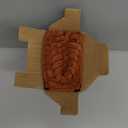 MIULEE Dark Rust Decorative Throw Pillow Covers for Couch Bed Livingroom 18x18 Inch Set of 2 Boho Accent Throw Pllows Broadside Striped Patchwork Soft Corduroy Pillowcases