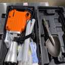 VEVOR Demolition Jack Hammer, MAX 2200W Electric Jackhammer Heavy Duty, 1400 BPM Concrete Breaker 4pcs Chisels Bit Chipping W/Case, Gloves (Orange)