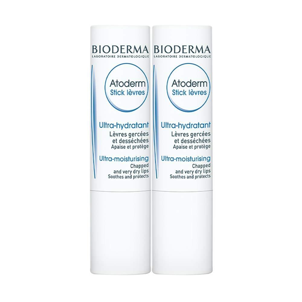 Bioderma - Atoderm - Lip Stick - Hydrating, Soothing and Renewing Lip Stick - for Dry Lips (2 Count)