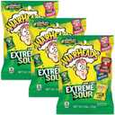 WARHEADS - Extreme Sour Hard Candy - Assorted Flavors - Sour Apple, Black Cherry, Blue Raspberry, Lemon & Watermelon Flavors - 2 oz. Bags - 12 Packs By 06/2028